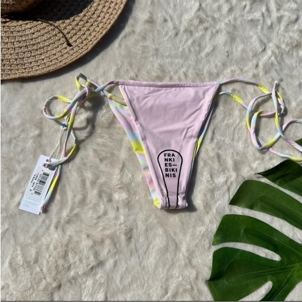 Frankie's Bikini Tatum Top and Tia Bottom Summer Stripe Bikini Set